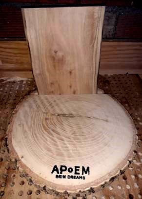Rodajas de madera frescas con corteza Woodna: Maderas Naturales