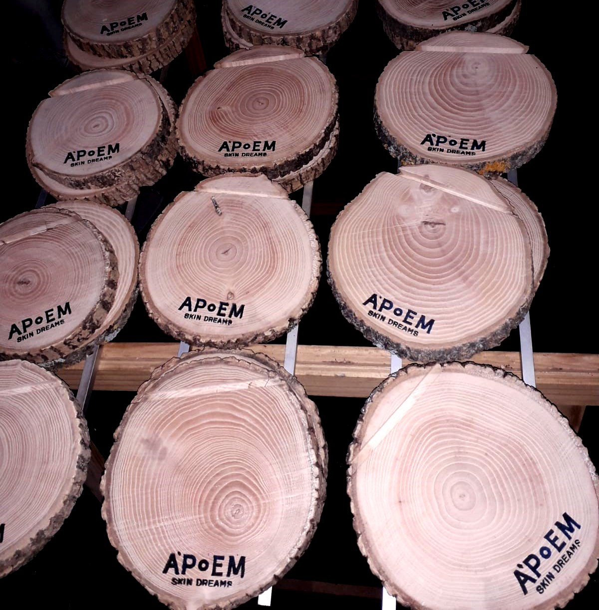 Rodajas de madera frescas con corteza Woodna: Maderas Naturales