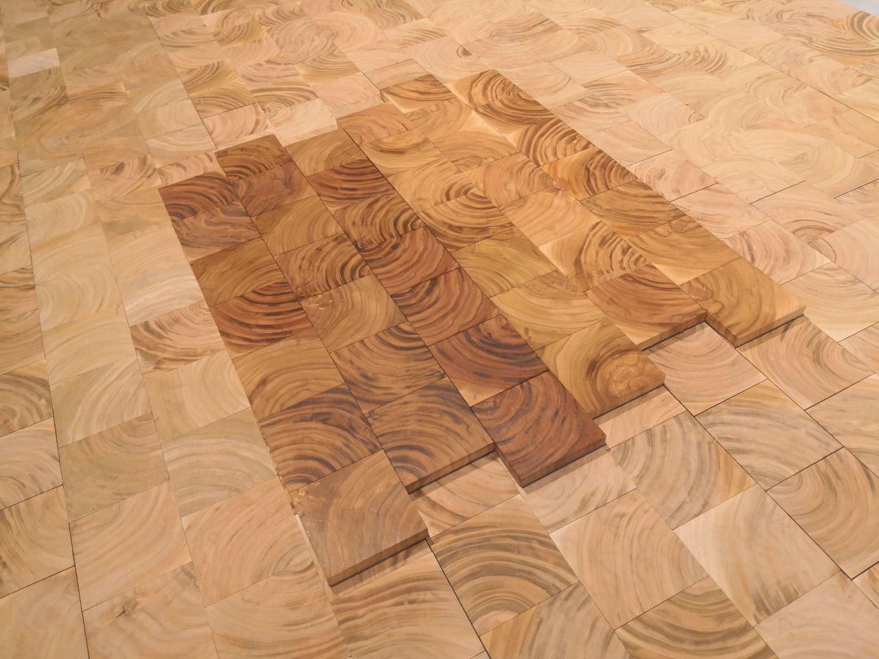 suelo de madera de cerezo